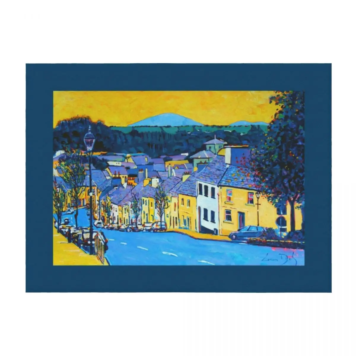 

Westport High Street, County Mayo, Ireland Throw Blanket halloween Bed linens Flannel Fabric Blankets