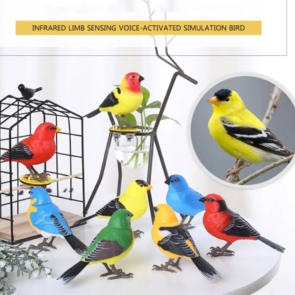 

Cute Funny Toy Voice Control Singing Bird Electronic Toys Simulation Bird Interactive