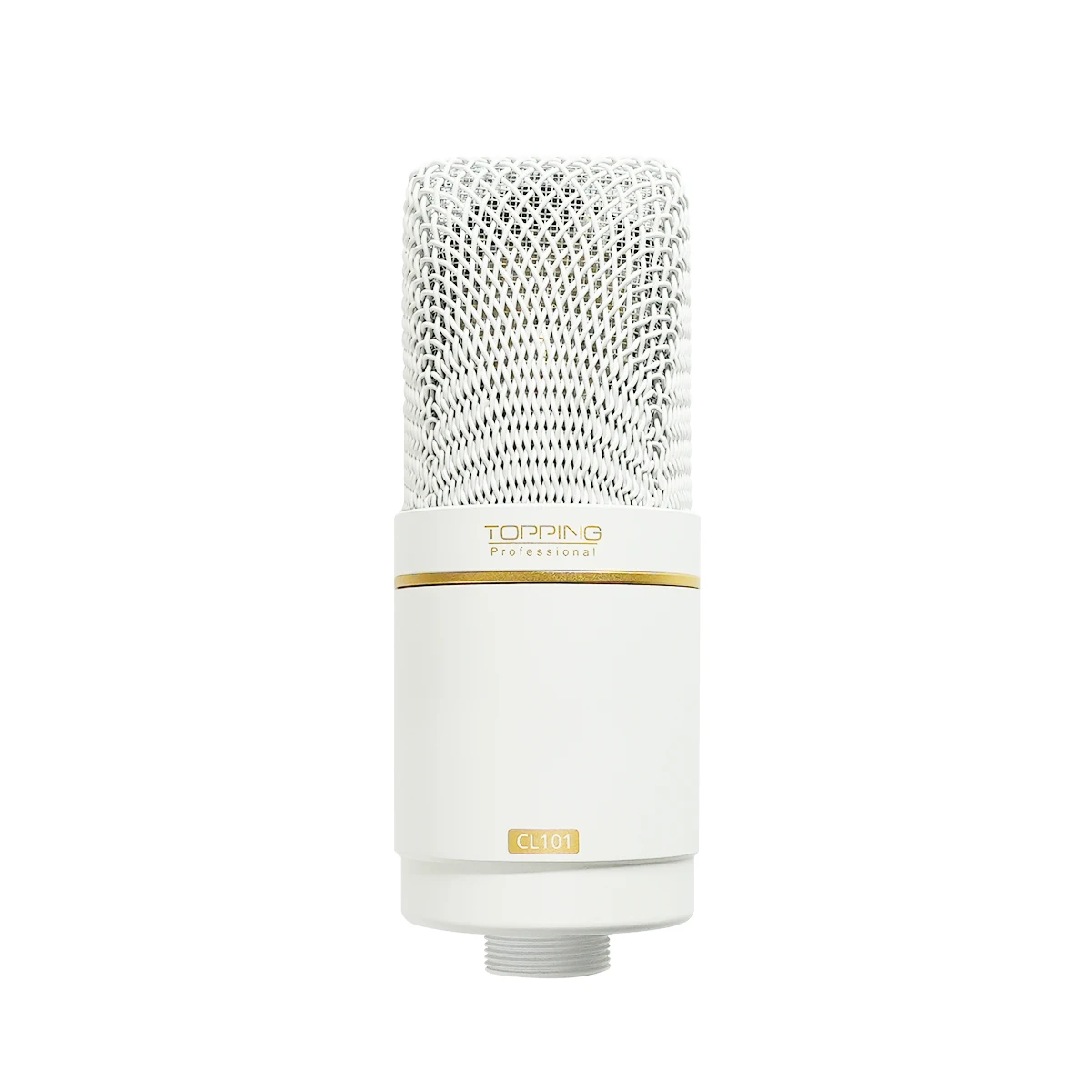 TOPPING CL101 Studio Condenser Microphone - Cardioid Polar Pattern, Ultra-Low Noise, 34mm Gold-Plated Capsule, Professional Reco