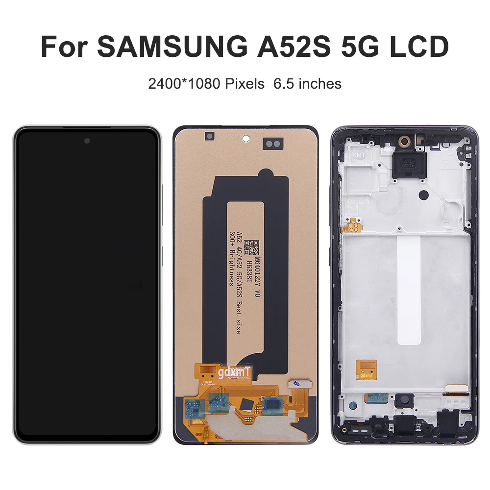 6.5''A52S 5G For Samsung Tested A528 A528B A528B/DS A528N LCD Display Touch Screen Digitizer Assembly Replacement