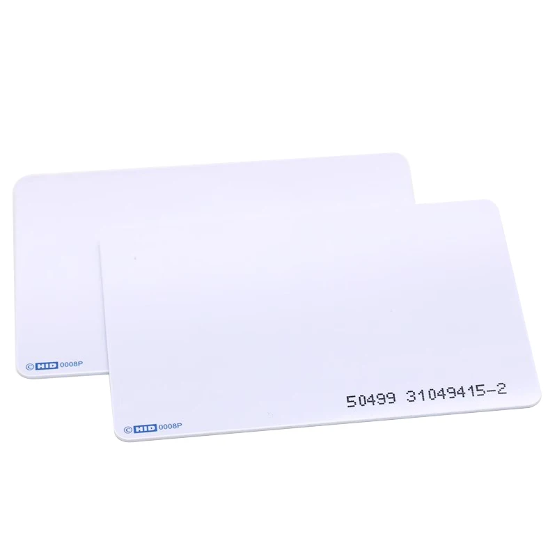 Carte HID faible mort ProxCard II, carte de contrôle d'accès à proximité 125, WG26 Bit, détection intelligente, carte mince 1326, 1386 KHz