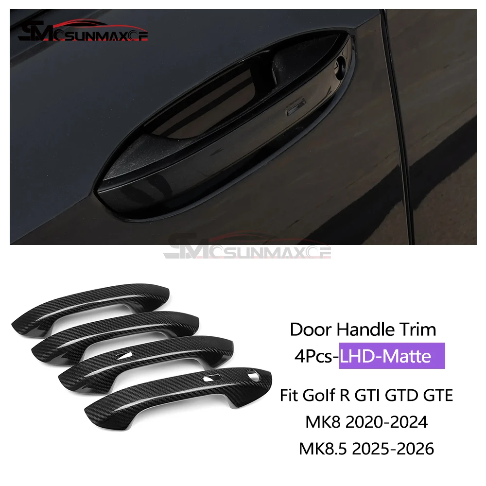 Interieurkit van carbon fiber voor Golf R GTI GTD GTE Golf 8 MK8 Golf 8.5 MK8.5 2020-2026, dashboard, centrale bediening, raamschakelaarpaneel