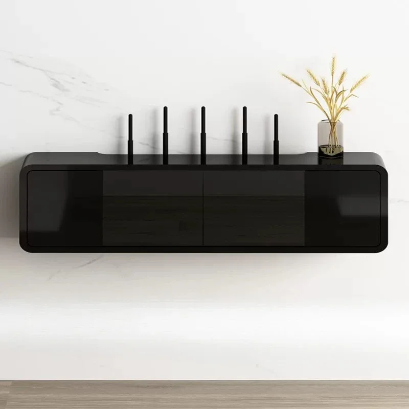 Wall Mount Router Storage Box, Flip Top Wood WiFi Hider, No Drill Set Top Shelf, Eco Friendly Imported Cable Organizer