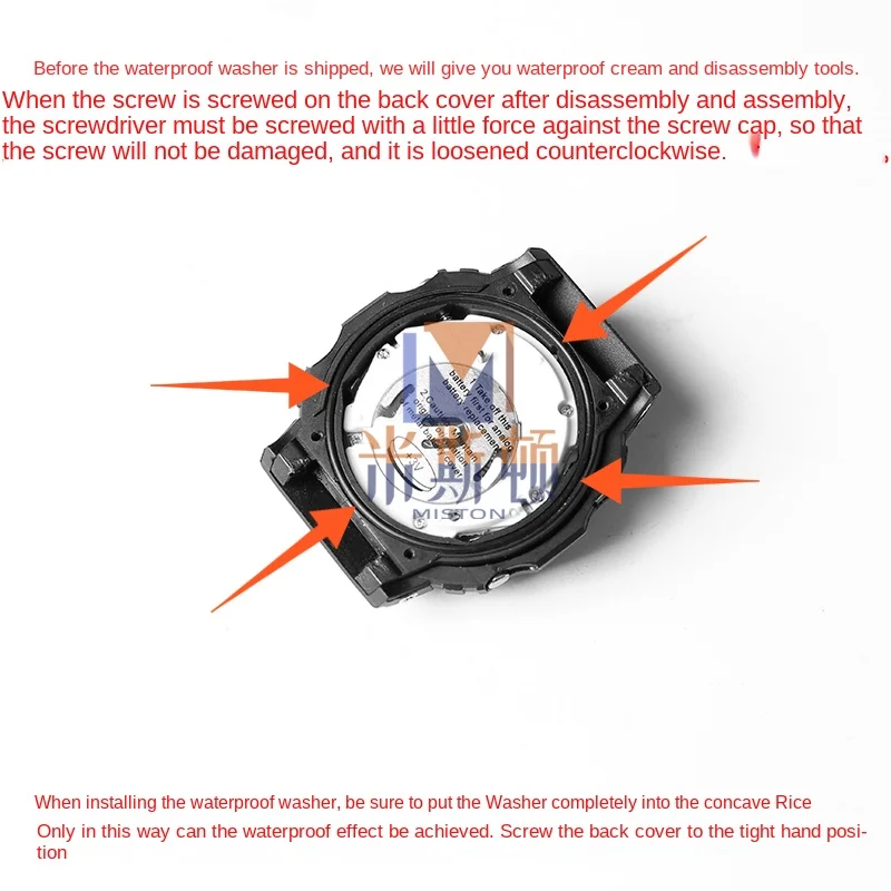 For Casio gasket back cover waterproof ring DW-5600G GW-M5610 A1000 1100 GA-100 110 GA-2100 sealing ring silicone dust ring