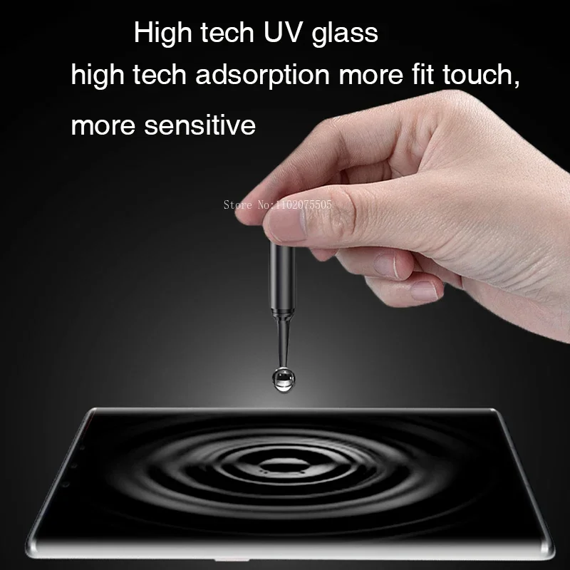3PCS UV Full Glue Tempered Glass Screen Protector For Samsung S20 FE Note 8 9 10 20 S21 S10 5G S8 S9 Plus Galaxy S22 S23 Ultra