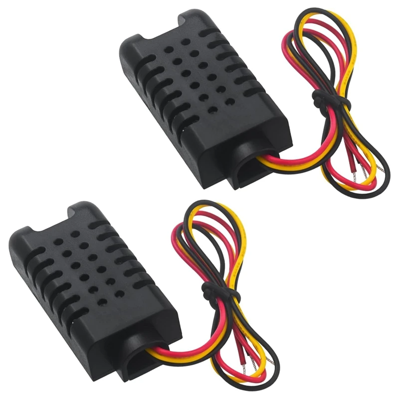 Sensor digital capacitivo de temperatura e umidade dht21/am2301, módulo sensor de umidade e temperatura dht21 2 pacotes-at64