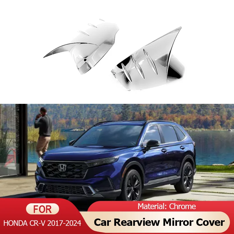 

for Honda CR-V CRV CR V 5th 6th 2022 2023 2017~2024 Chrome Plating Car Rearview Mirror Cap Trim Sticker Accessories Car-styling