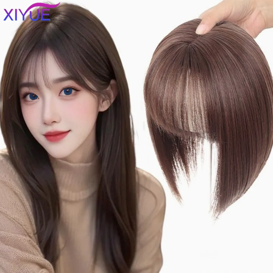 XIYUE Wig piece for women hair patch for women 3D French style bangs naturally fluffy light and seamless block