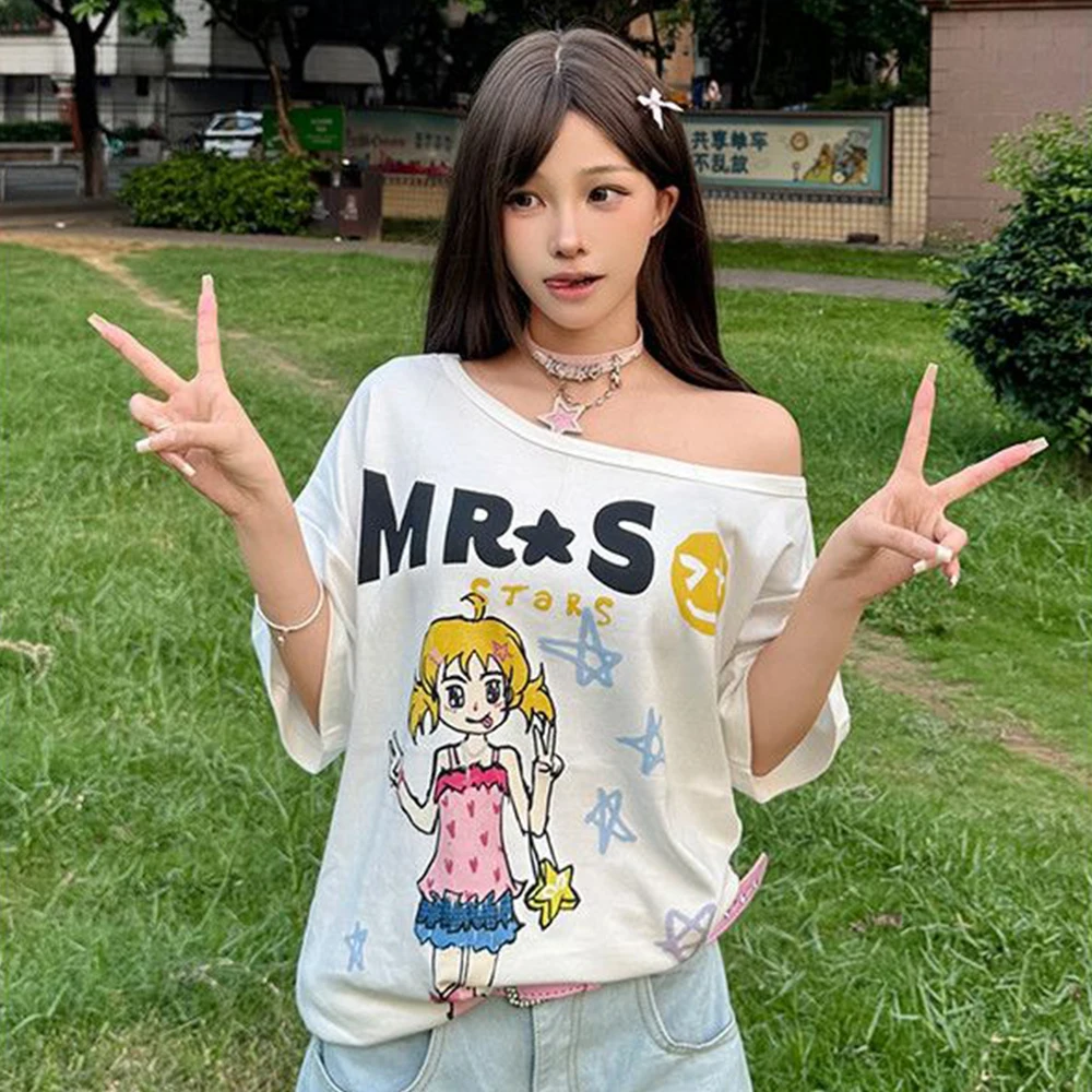 Hotweek Pattern T-shirt Cartoo - đánh giá và giá Summer Clothing Cartoon