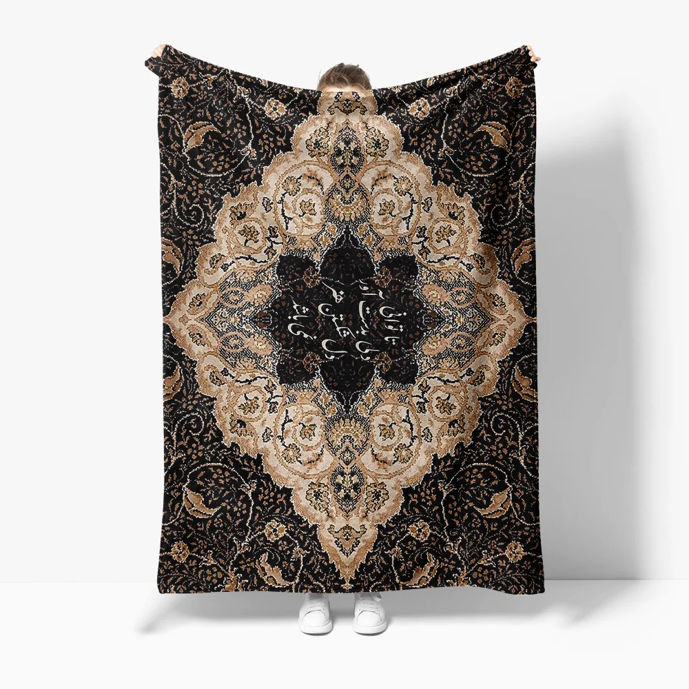 

Черное одеяло с цветочной вышивкой, чехол для дивана-кровати, декоративное покрывало для гостиной, спальни