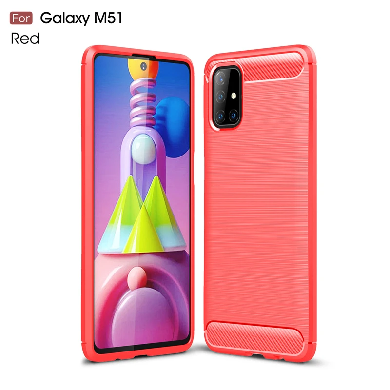 For Cover Samsung Galaxy M51 Case For Samsung M51 TPU Cover For Samsung A51 A71 Note 20 Ultra A01 M01 Core M01S M31S M51 Fundas