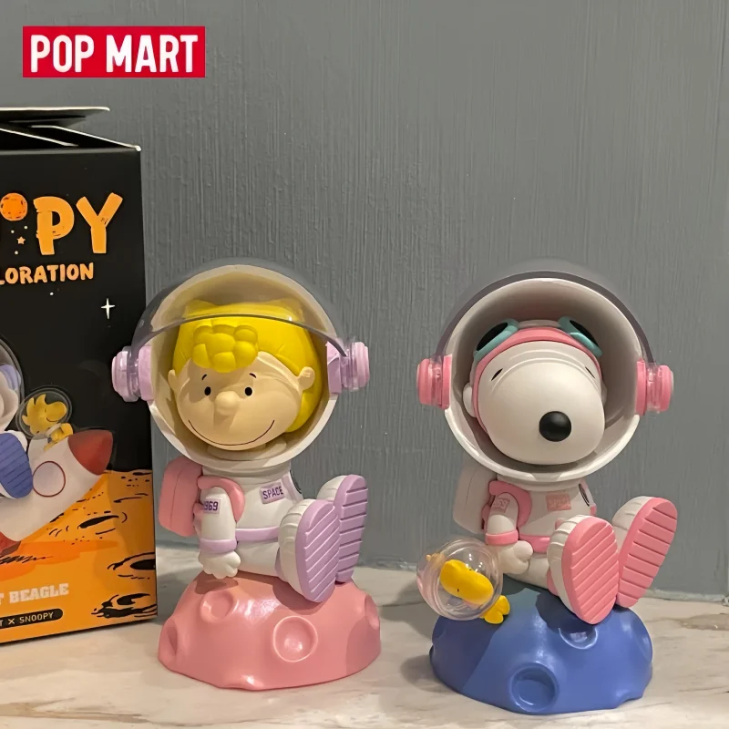 Hot Original POPMART Bubble Mart Snoopy Space Exploration Series Blind Box SNOOPY Cute Doll Surprise Gifts Collectible Figure view 2