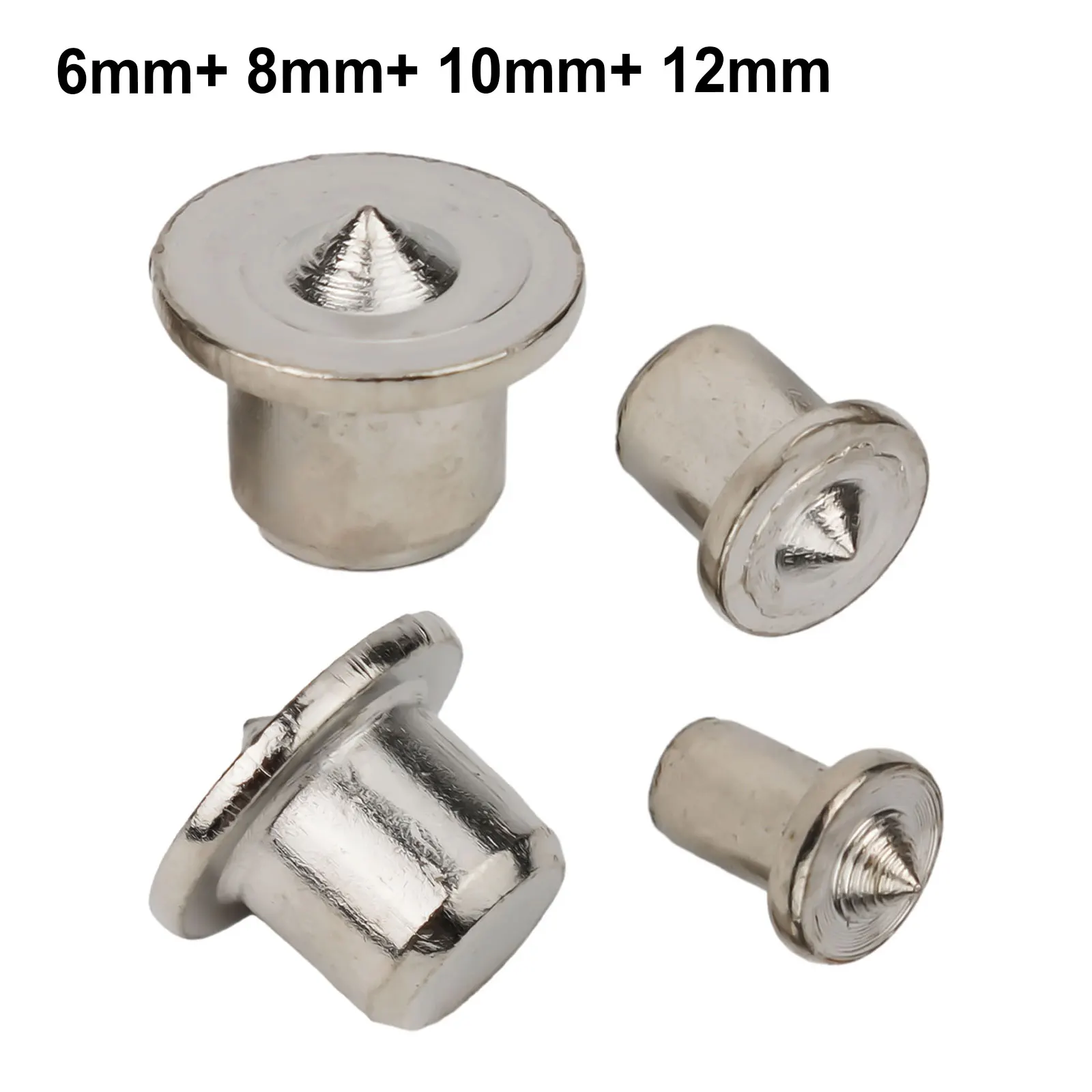 4pcs 6/8/10/12mm Solid Dowel Centre Point Marker Hole Tenon Center For Wardrobes Cabinets Tables Beds Woodworking Tool