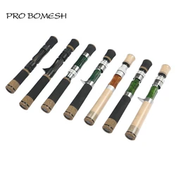 Pro Bomesh EVA Handle Wood Spinning Casting Reel Seat Handle Kit DIY Trout Fishing Rod Building Component Repair Accessory