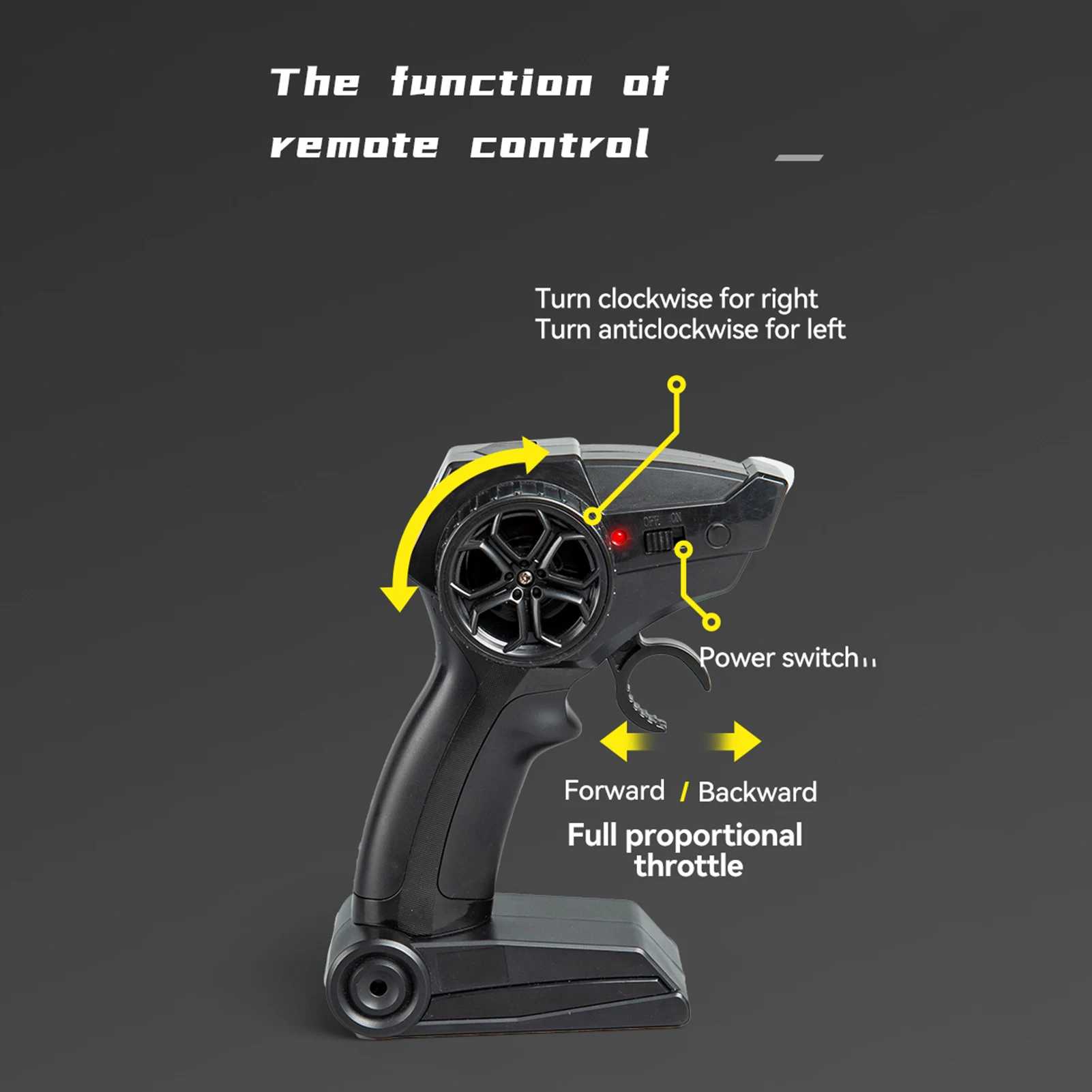 리모컨 드리프트 카 1/16 리모컨 자동차 2.4GHz 4WD 리모컨 레이싱카 타이어 교체 가능 3 배터리