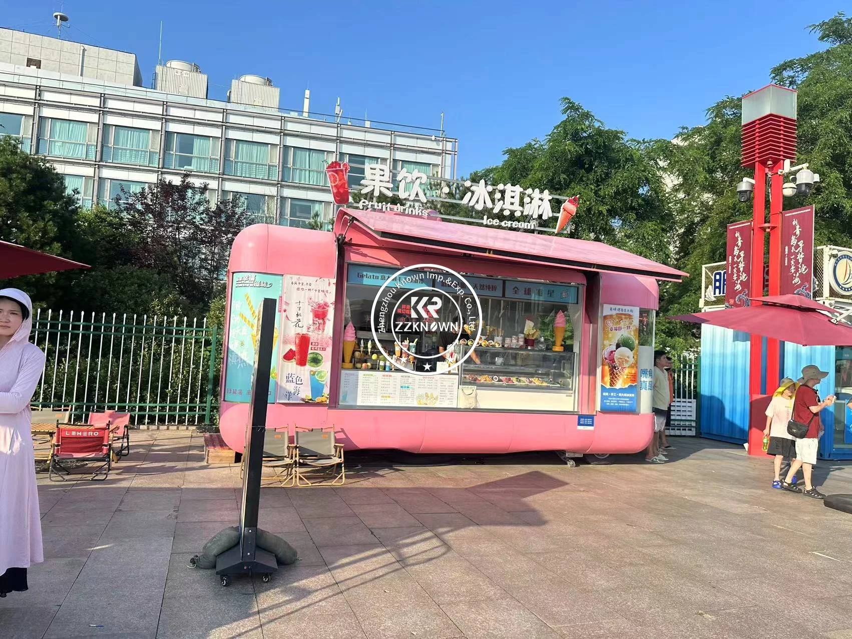 Carrello per alimenti mobile australiano Carrello per fast food in acciaio inossidabile Concessione di gelato Bubble Tea Bar Rimorchio per caffè in vendita negli Stati Uniti