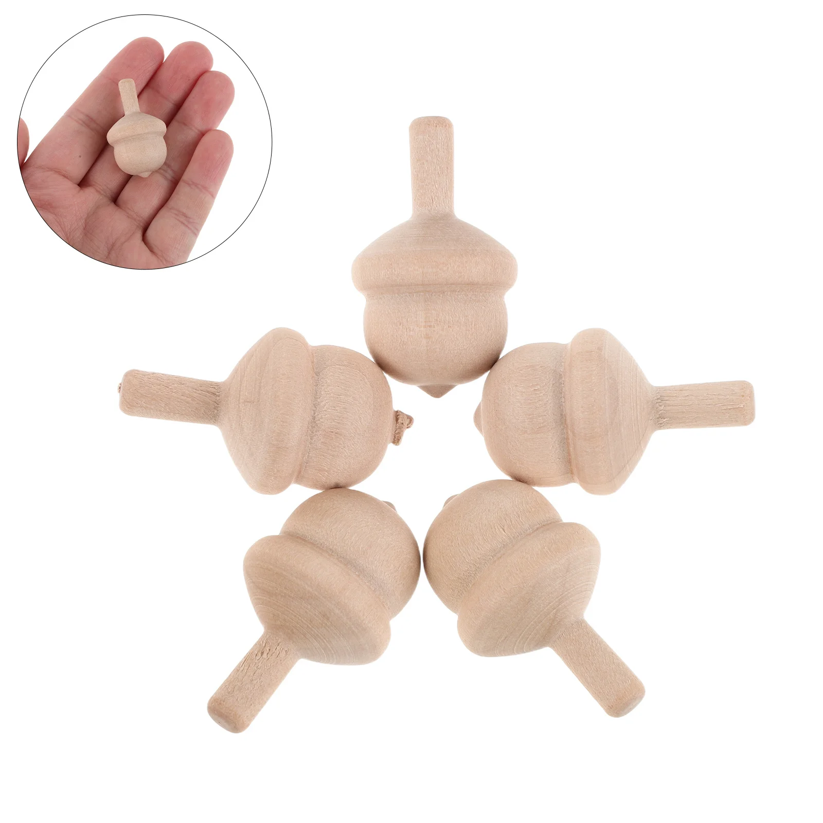 

10pcs Unfinished Wooden Spinning Tops Diy Paintable Craft Gyro For Kids Stem Education Party Favors Birthday Goodie Bag Fillers