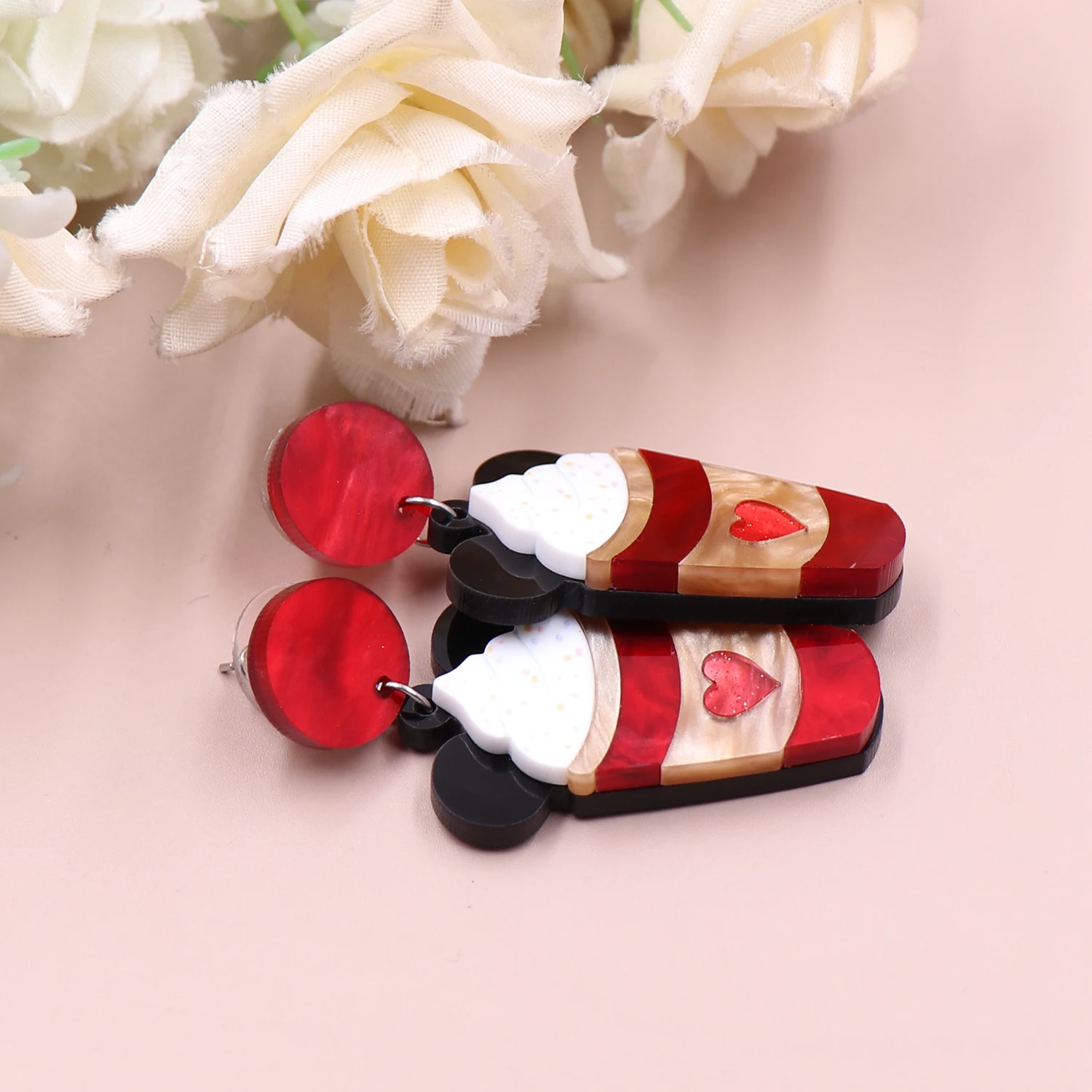 Picture 6: 1pair Top fashion CN Drop mouse ice cream Valentine's Day cute Acrylic earrings Jewelry for women