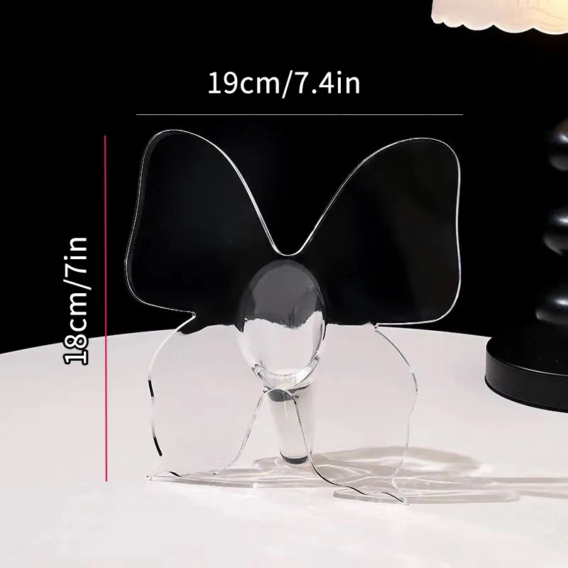 مزهرية زهرة أكريليك شفافة على شكل فراشة ملحقات تشكيلة زهور ثلاثية الأبعاد مزهرية على شكل فراشة لتزيين المنزل