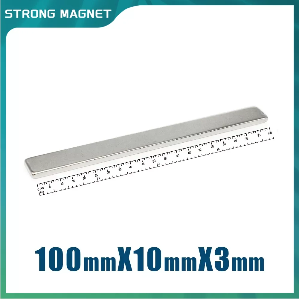 

100x30x10mm Powerful Block Magnets N35 Super Neodymium Magnet 100x30x10 mm Permanent NdFeB Magnets 100X30X10 mm