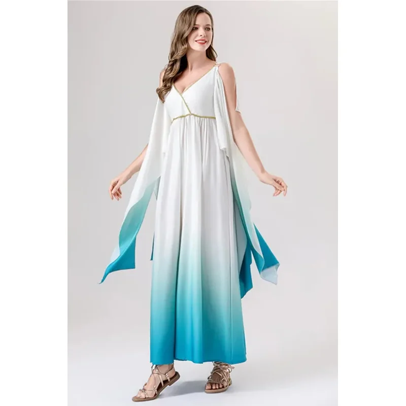 

Хэллоуин греческая богиня принцесса косплей костюм Пурим карнавал вечерние древнеегипетский римский Клеопатра королева нарядное платье tt9]