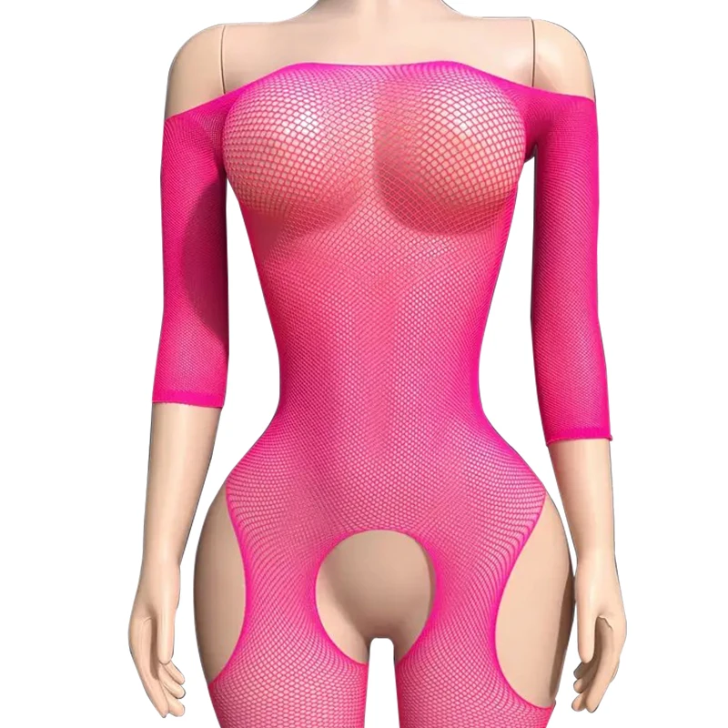 Porn Transparently Crotchless Lingerie Lace Toys For Adults Sexual Patner Sexy Woman Full Body Stocking Couples Erotic Costume