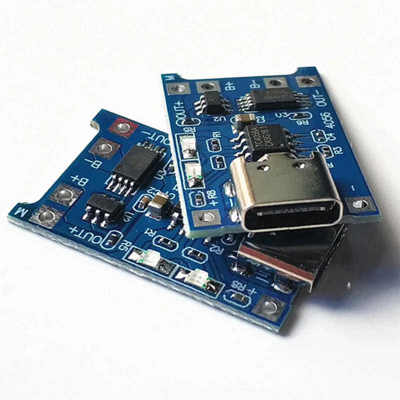 1A 18650 Lithium Battery Protection Board Type-c/Micro/Mini USB Charging Module TP4056 With Protection One Plate Module