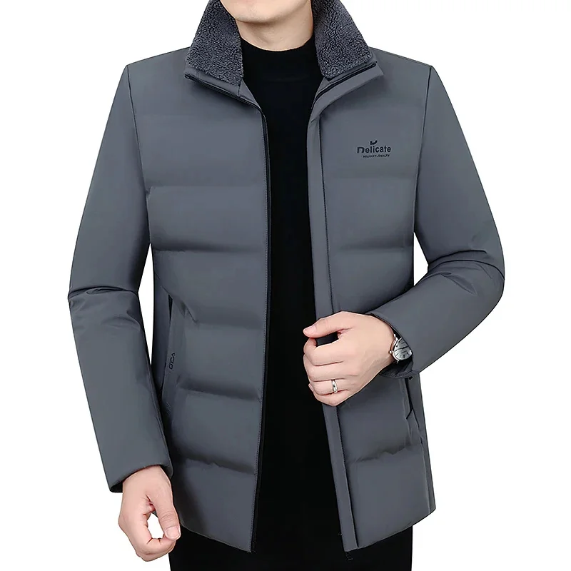 NEEDLESNOAH Warm Men Winter Jacket Brand Casual Fashion Windproof Parka With Hood Windbreaker Coat Clothes