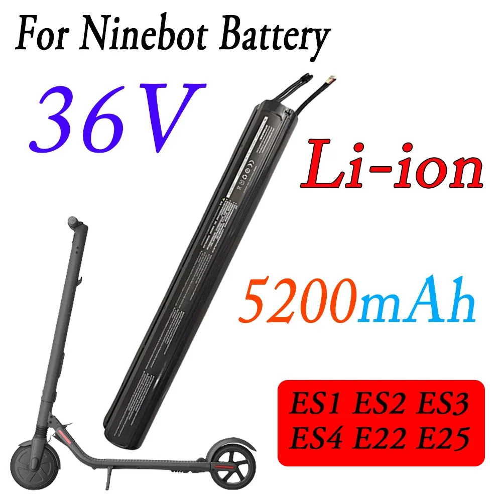 

For Xiaomi Segway Ninebot ES1 ES2 ES4 E22 External Battery With Bracket and Built-in 36V 5200mah Lithium Battery pack