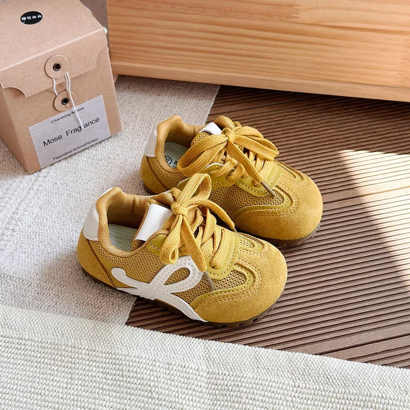 

Children's Casual Shoes With Round Toe 2026 Style For Boys And Girls Soft Soled Flat Shoes Air Mesh Breathable And Comfortable
