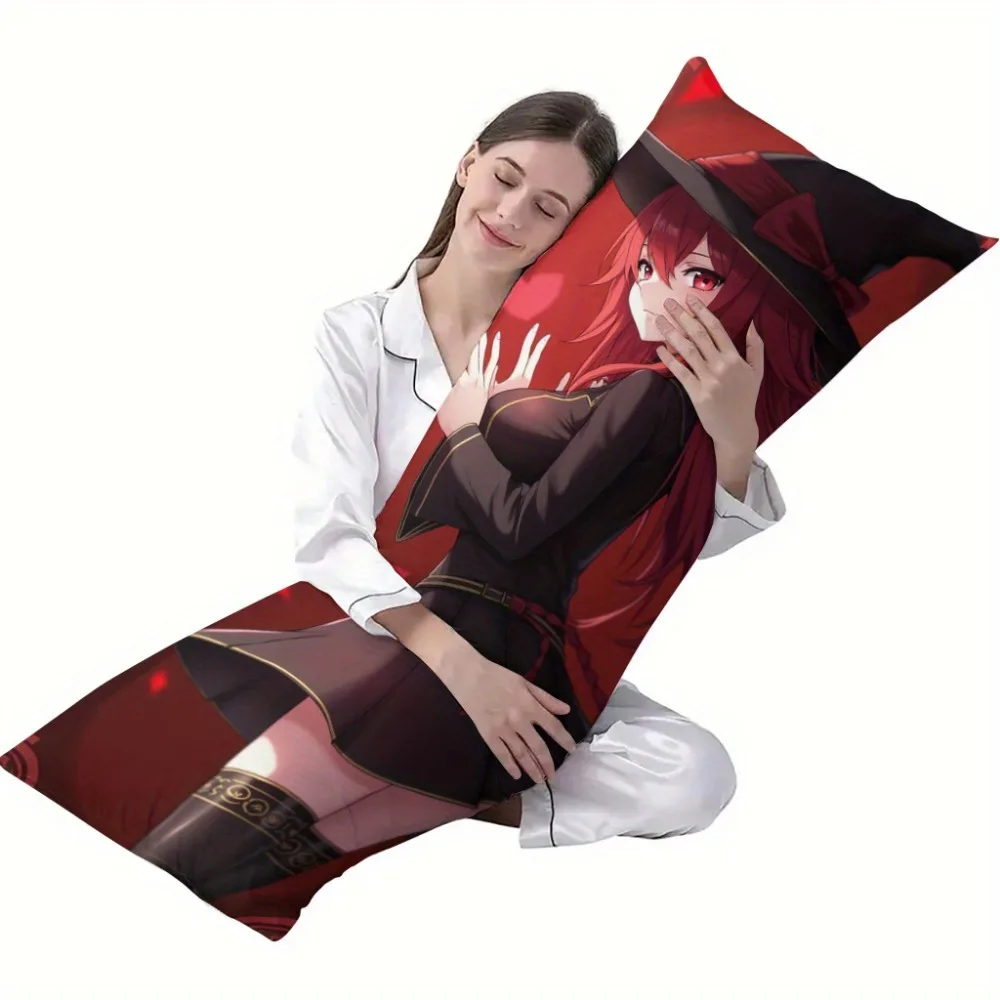 1pc Anime Style Full Body Pillowcase, Double-Sided Printed, Size 20 X 59 Inches (Insert Not Included), Hypoallergenic Polyester