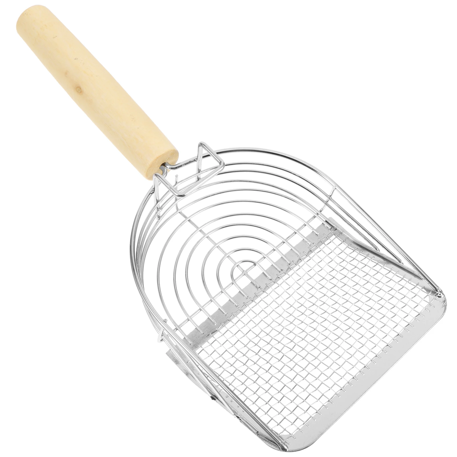 

Cat Litter Scoop Stainless Steel Fine Hole Shovel Reusable Long Handle Non Slip Easy Wash Pet Supplies Cleaning Tool