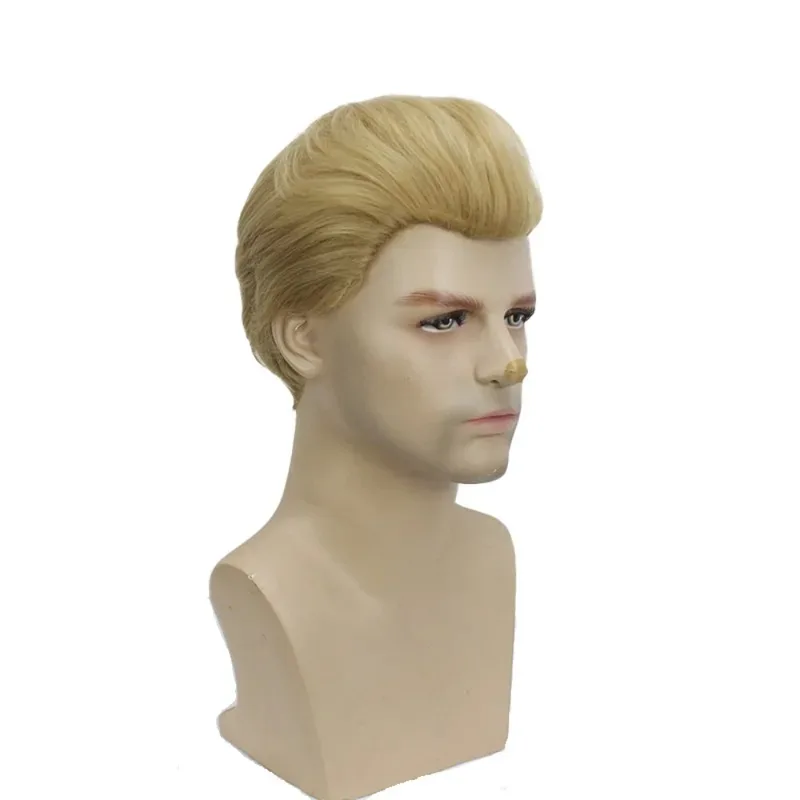 

Биологическая опасность Альберт Уэйкер Пепельно-русый парик Помпадур Реалистичная вдова Пик Косплей jk; 6