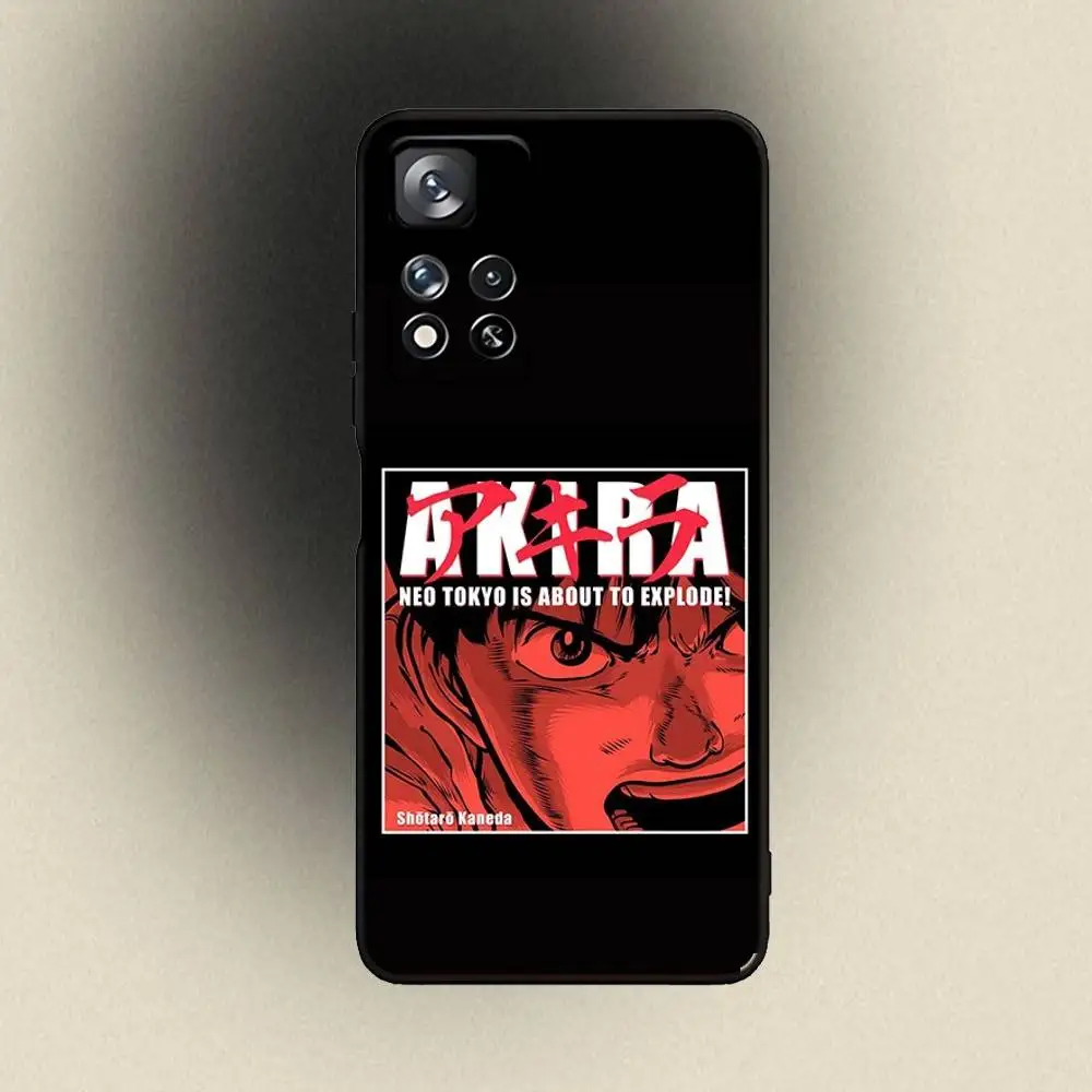 أنيمي أكيرا الأحمر بارد حالة الهاتف لسامسونج غالاكسي A 91,80,73,72,53,52,51,22,5G، زائد، J، ملاحظة غطاء أسود ناعم