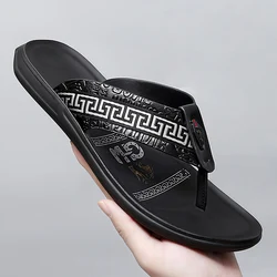 2024 Summer Shoes Men's Slippers Casual Beach Slippers Mens Mesh Sandals Summer Men's Shoes Mens Slippers