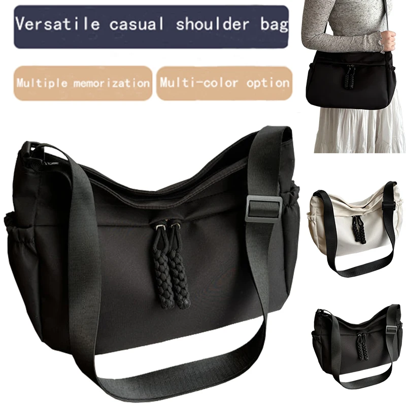 The Neutral Color Bag Is Suitable for Daily Commuting and Going to School It Is a Cross-Body Bag or a Student Bag.