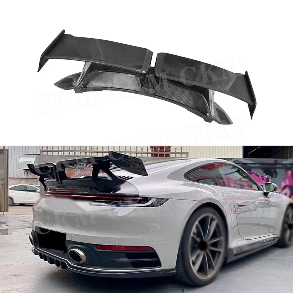 

CKMUUER Carbon Fiber Body Kits Rear Trunk Spoiler Wing Accessories Decoration FRP for Porsche 911 992
