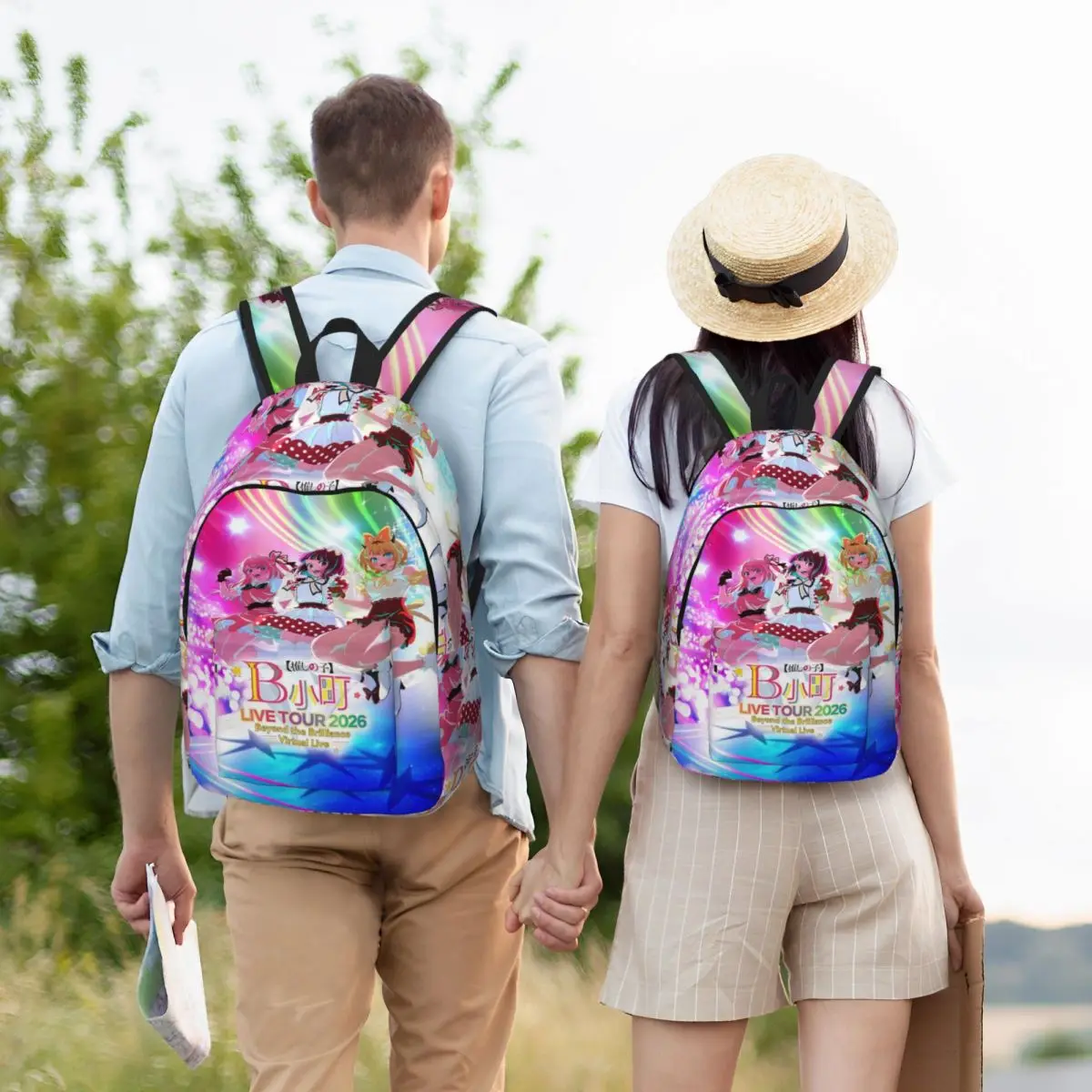 حقيبة ظهر أنيمي أوشي نو كو للأولاد والبنات والأطفال حقيبة كتب مدرسية للطلاب 2026 جولة حية Daypack حقيبة رياض الأطفال الأساسية الرياضية #5