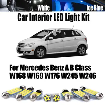 Autopříslušenství Canbus pro Mercedes Benz AB třídy W168 W169 W176 W245 W246 LED interiérové mapové kupole žárovky do zavazadlového prostoru sada 10 nejlepší prodej sada karoserie pro w246 - №10