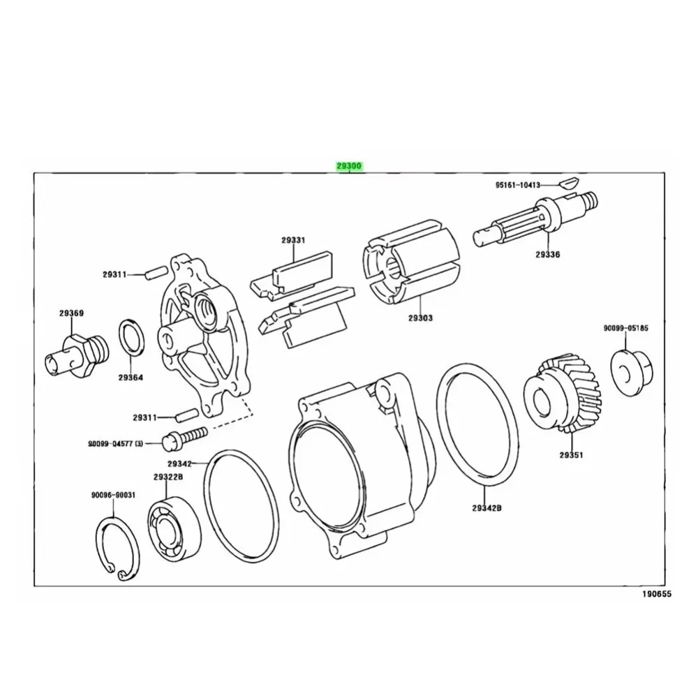 Nueva bomba de vacío de motor para Toyota Land Cruiser HZJ75 HDJ78 HDJ80 1PZ 1HZ 1HD - view 5