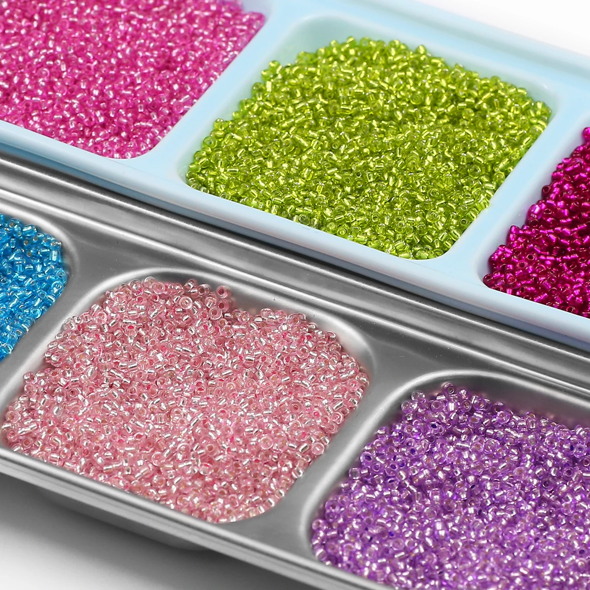 ลูกปัดแก้วใสขนาด 2 มม. น้ำหนัก - Seed Bead Tube บทวิจารณ์และราคา