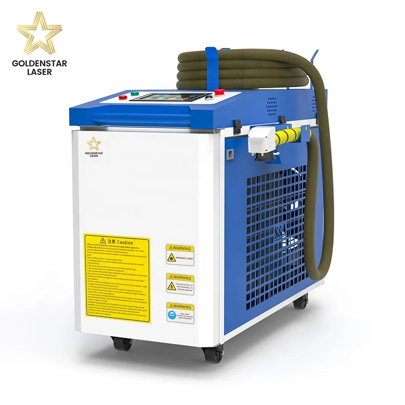 

Лазерный очиститель Goldenstar 1000 Вт с импульсным лазерным источником JPG, ручной волоконный лазерный очиститель для точного удаления ржавчины