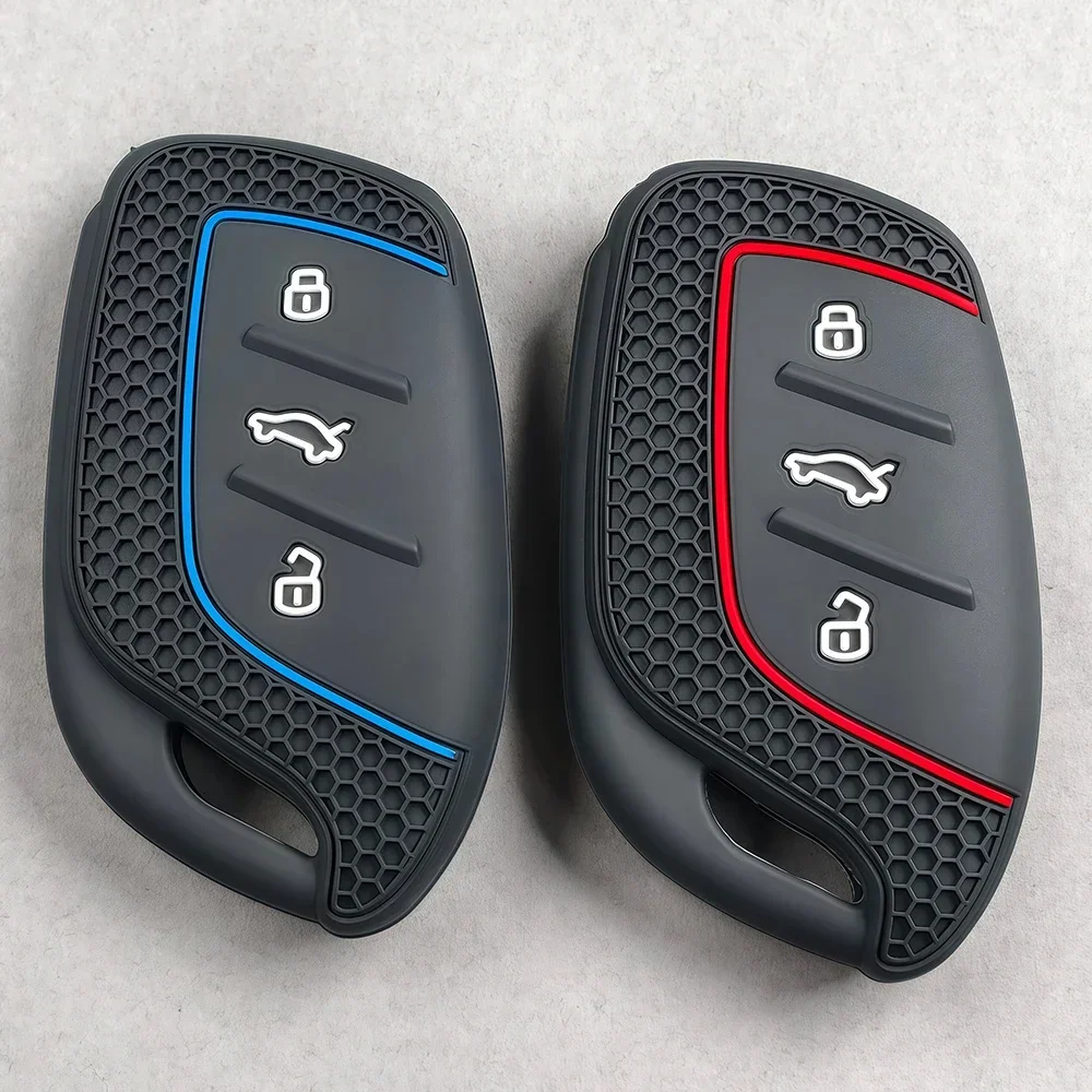 Silikon-Autoschlüsselhülle für MG ZS HS 2026 2025 MG6 MG4 MG5 MG3 MG7 Roewe RX3 RX8 ERX5 RX5 I6 I5 Zubehör – Detail 2