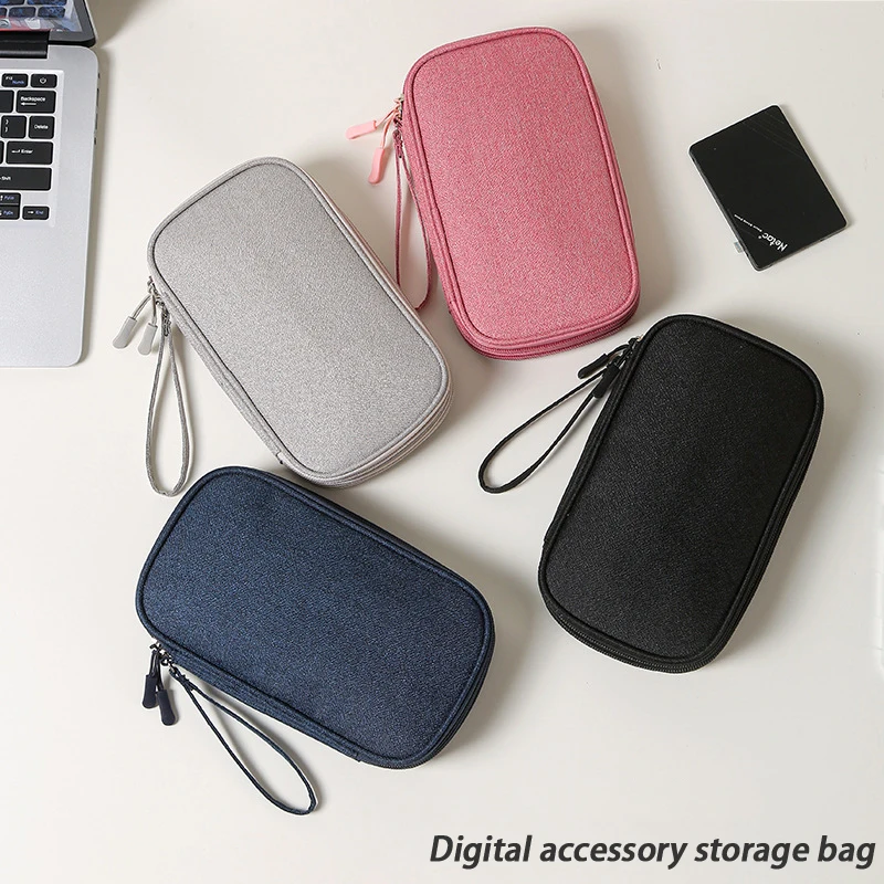 Sac de rangement pour câble USB, sac de rangement multifonctionnel portable pour chargeur et téléphone portable