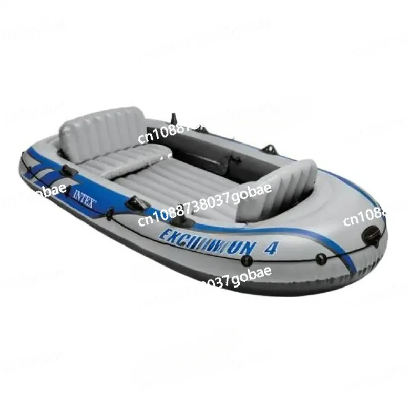 3-4 Persons Canoe Boats PVC Inflatable Boat Kayak Float