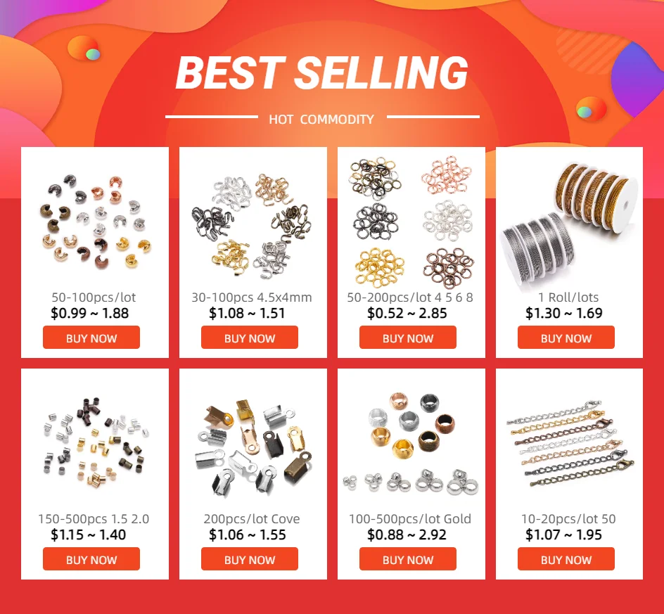 100-200 stücke Stecker Verschluss Fitting 4*7mm Kugel Kette Kalotte Ende Crimps Perlen Stecker Komponenten für DIY Schmuck Machen Supplie – Detail 1