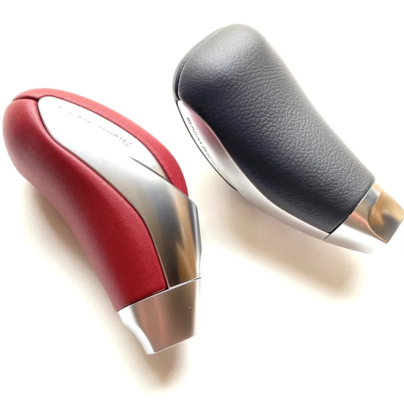 

AADD-New Automatic Car Gear Shift Knob Lever Stick Head Gearbox Handles For Mitsubishi For OUTLANDER EX Genuine Leather Handles