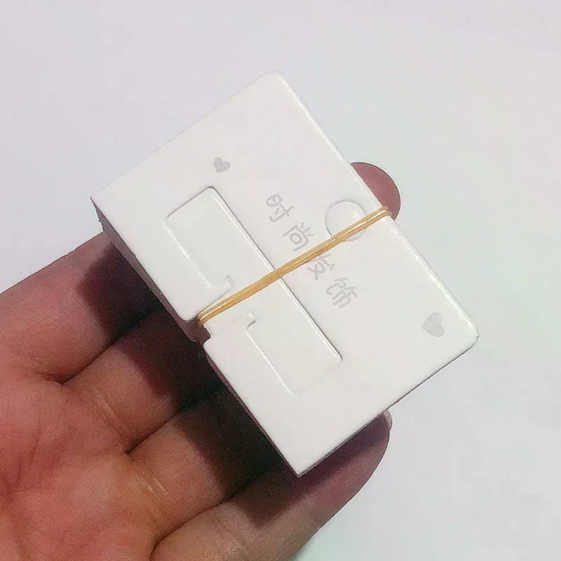 50Pcs Simple Hair Clip Packaging Paper Cards Fashion Hair Accessories Display Cards Hair Clip Cardboard Hairpin Tags Holders