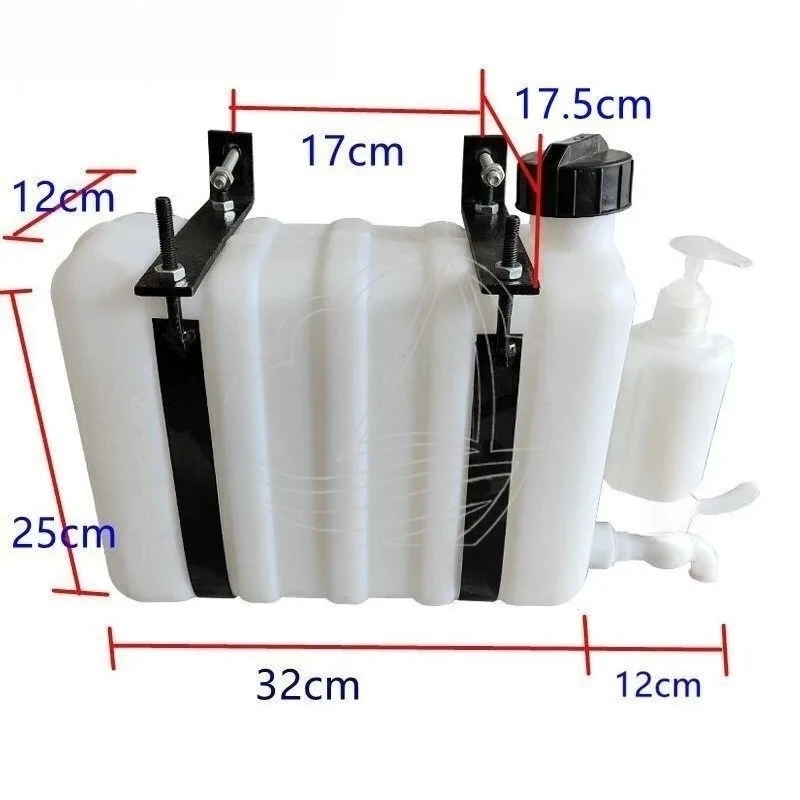 

9L Truck Mounted Hand Washing Water Tank with Faucet Horizontal Rectangular Water Storage Tank with Bracket