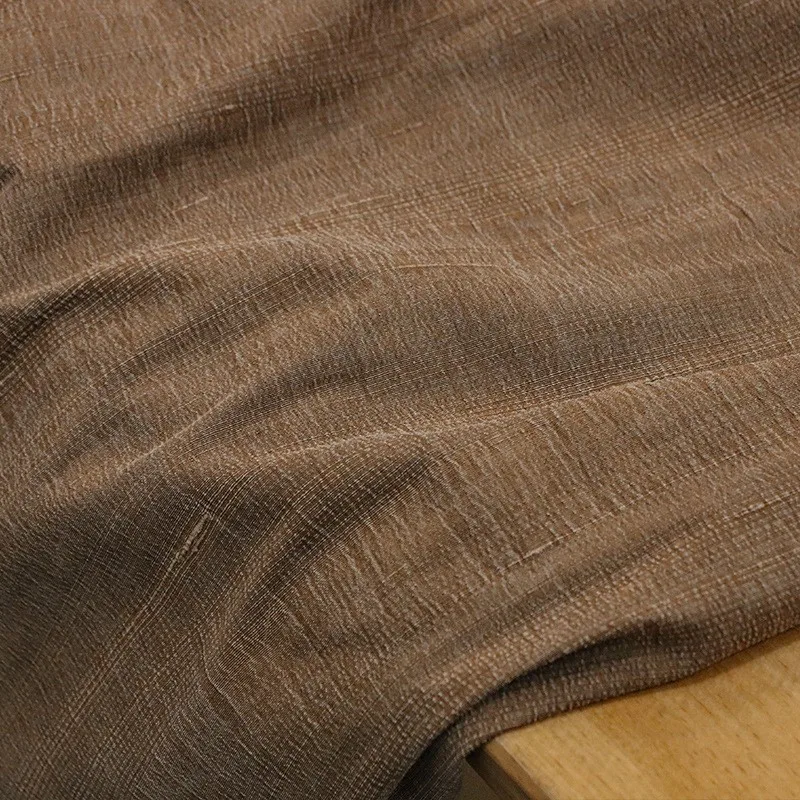 

Traditional art Xiangyunsha tussah silk heavy ramie and real fabric new Chinese-style clothing designer's